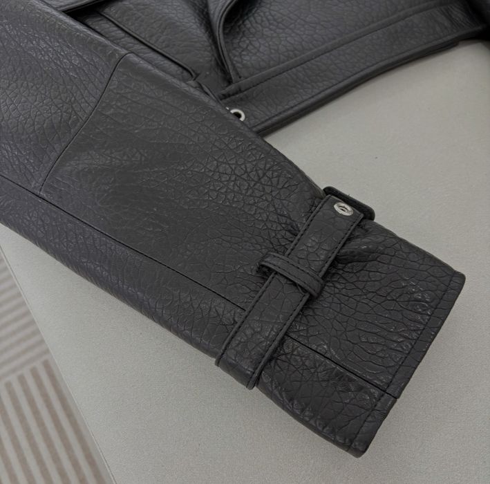 Saint Laurent kurtka damska i męska biker skórzana premium