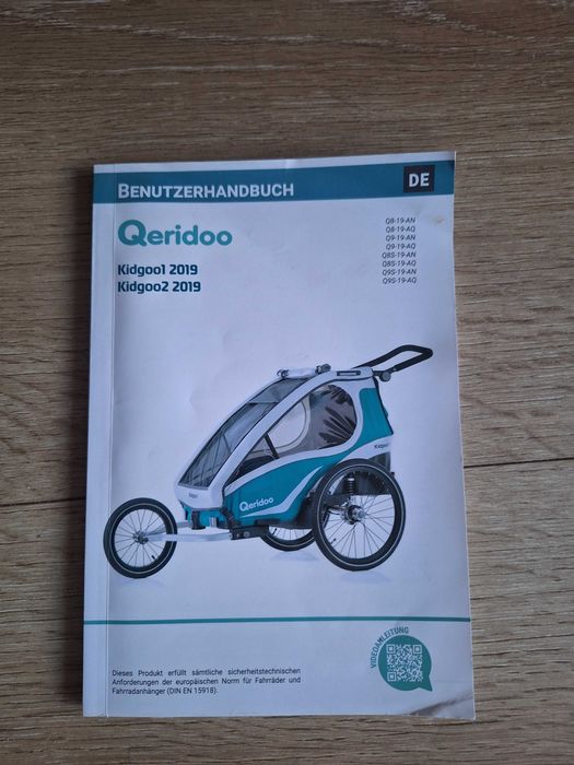 Przyczepa rowerowa dla dzieci Queridoo Kidgoo 1