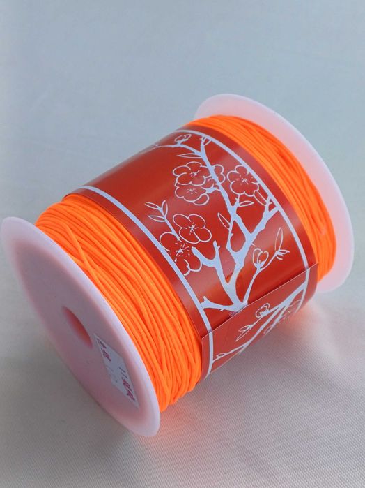 SZNUREK JUBILERSKI POLIAMIDOWY szpulka pomarańcz neon 1mm 250m pw-028