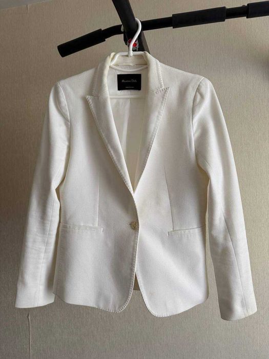 Жакет Massimo Dutti , белый, размер М, весна- лето
