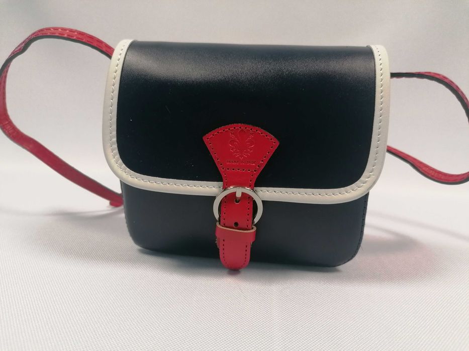 Włoska torebka na ramię skórzana  Borse in Pelle listonoszka bodycross