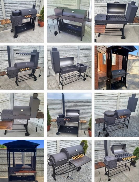 •4мм•4в1•Посилений Мангал•Коптильня Смокер с Печкой под Казан