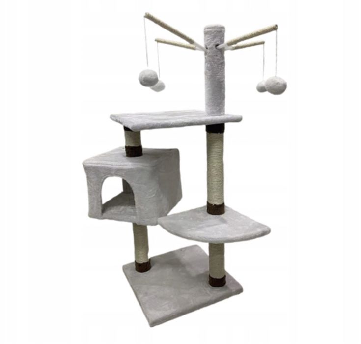 Когтеточка для кота сіра 112 см•Дряпка•Будиночок для кішки•Іграшка