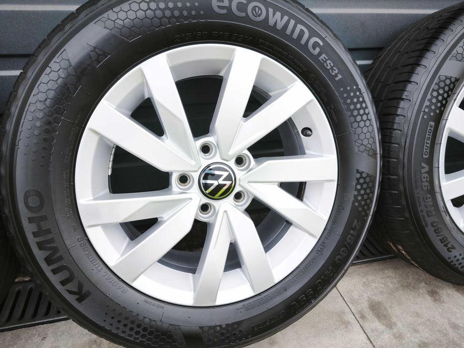 Oryginał VW 16" 5x112 T-Roc Q2 Passat Touran Ateca Karoq ŁADNE 7mm 23r