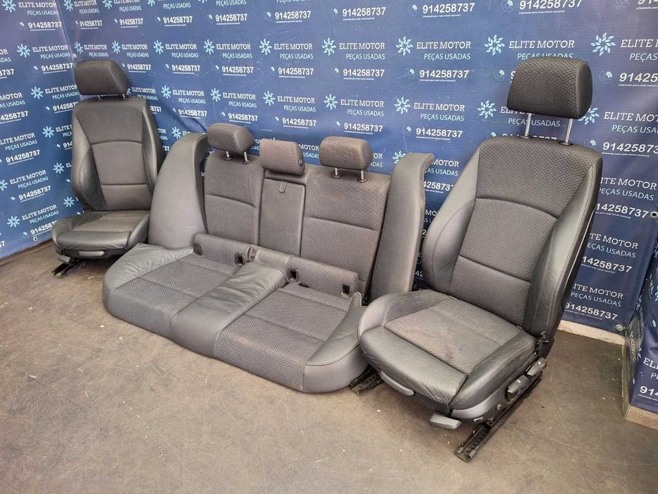 Jogo de bancos usados BMW SERIE 3 E90 PACK M pele e tecido