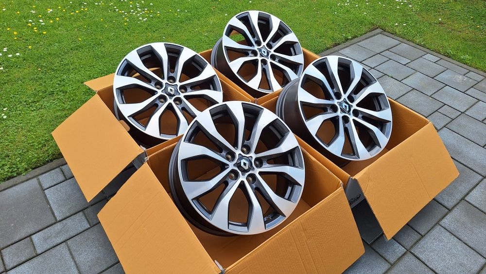 Nowe Alufelgi 5x114,3 R17 Renault Megane IV Kadjar Captur Kangoo Trafic Talisman Duster Nissan Qashqai Juke