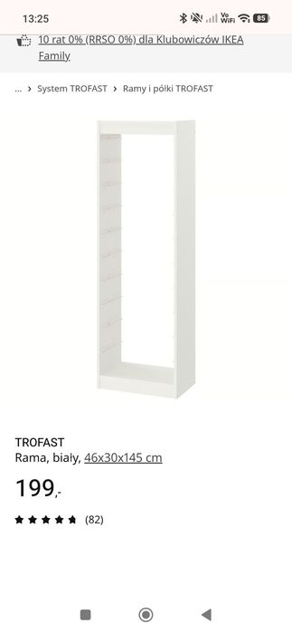 Trofast ikea dla dzieci wysoki