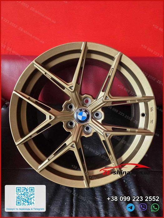 Диски Vossen R18 5x112 ET35 Flow Forming 8 кг BMW G20 G22 Audi A4 B9 Satin Bronze Нові
