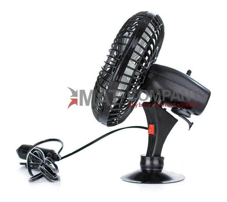 Wiatrak wentylator samochodowy obrotowy 12V 5''