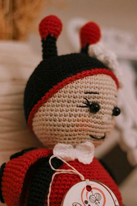 Joaninha amigurumi