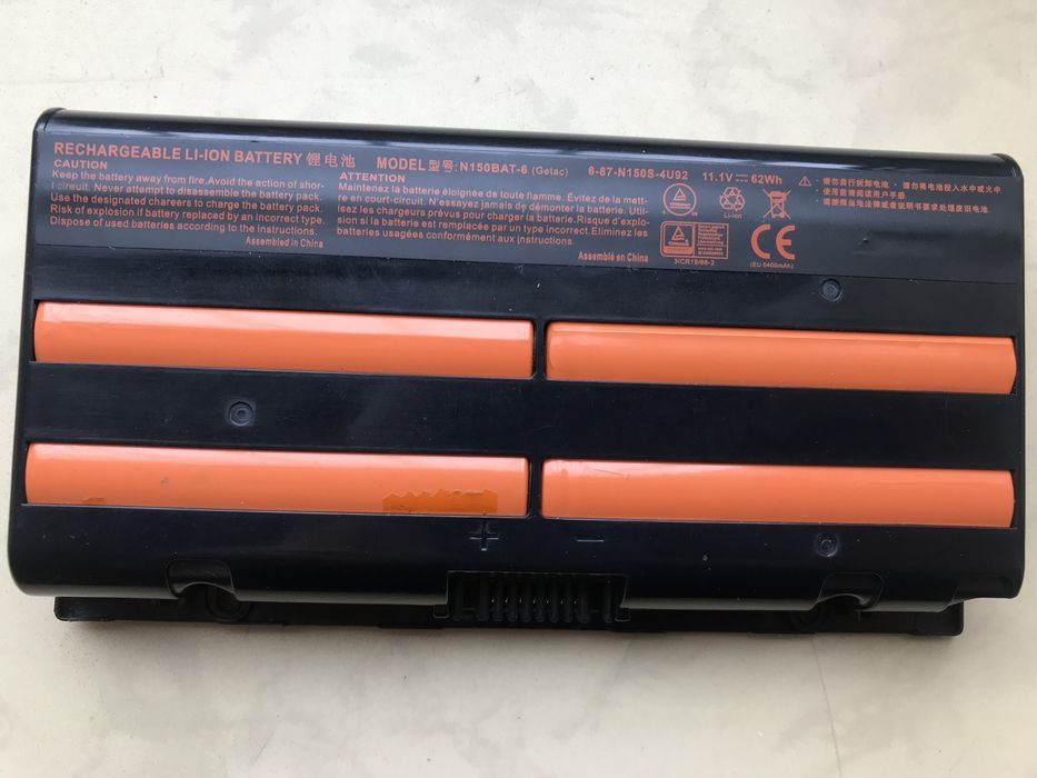 Аккумулятор для ноутбуку Clevo N150BAT-6 62Wh 11.1V 5400mAh