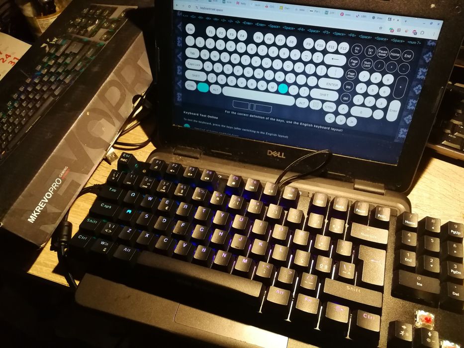 Klawiatura gamingowa  przewodowa Mars GAMING MKREVOPRO DLA GRACZY RGB