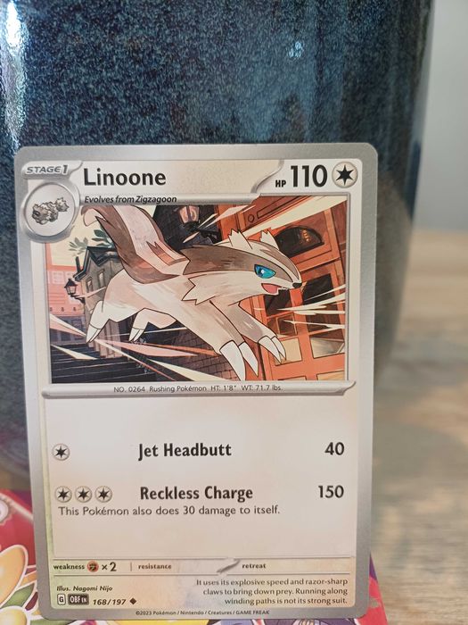 Carta Pokémon Linoone #168