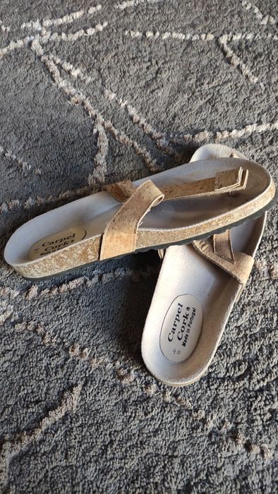 Sandálias de senhora em cortiça