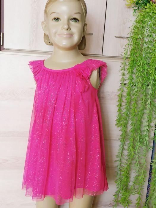 Sg Sukienka 80 , 86 , piekna różowa sukienka dla dziewczynki 80 , 86