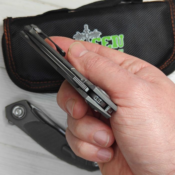 Складной нож GREEN THORN Mini Quantum VG10 (Широгоров) кишеньковий