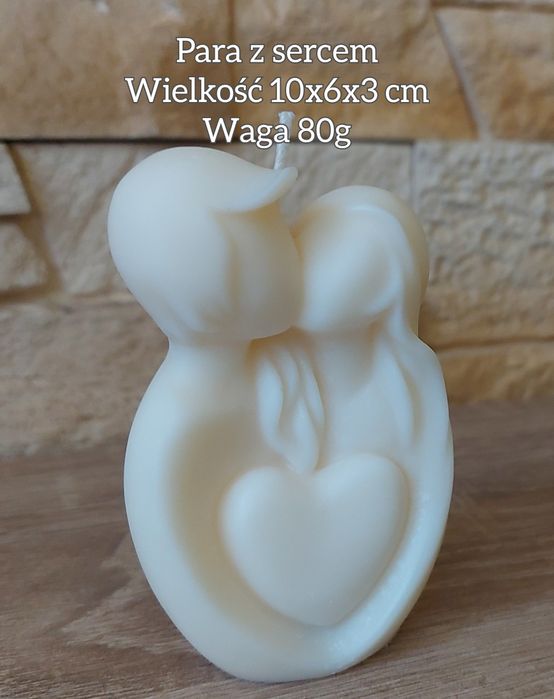 Świeca sojowa. Walentynki. Rękodzieło