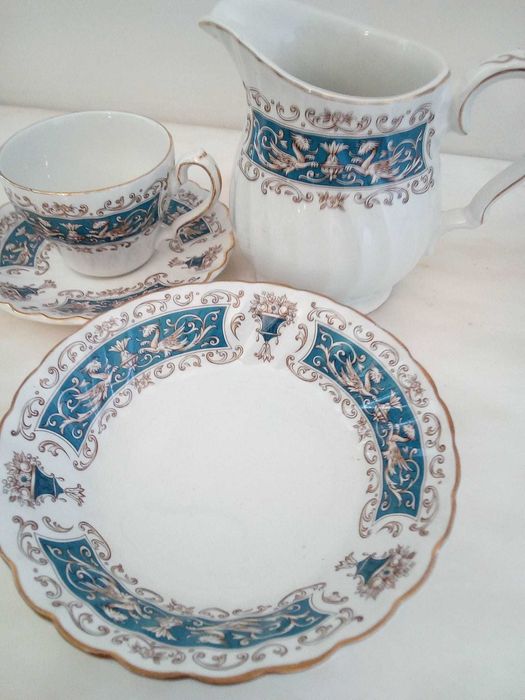 Serviço Inglês Vintage Rialto Blue - Ironstone Ware By Myott