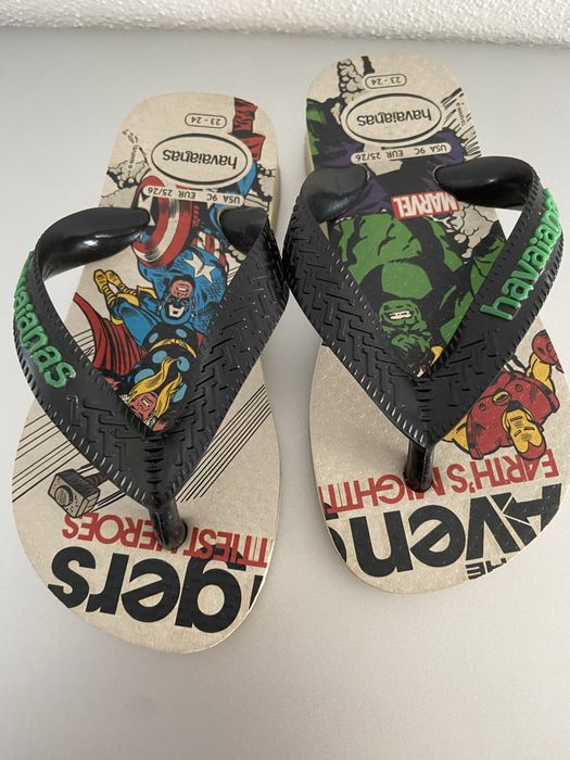 Chinelos Havainas Marvel para  criança