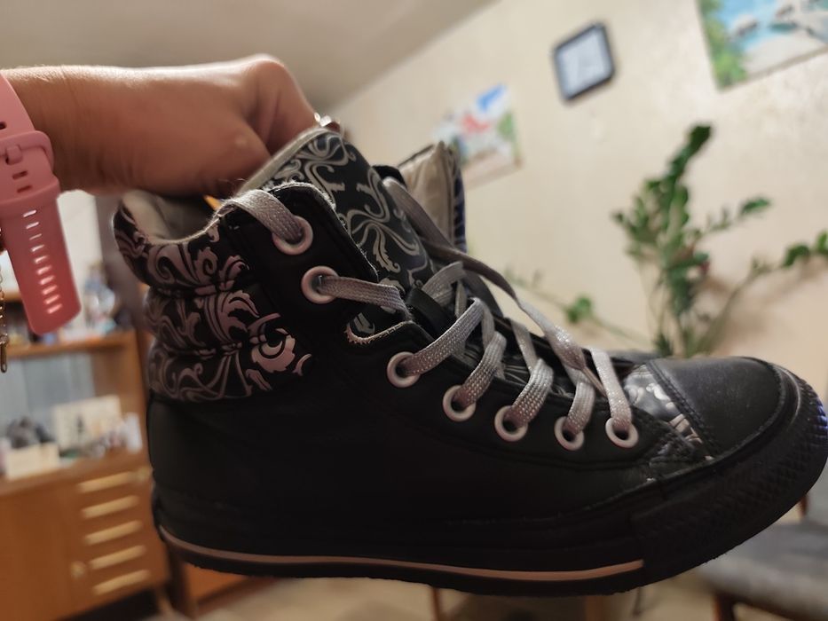 кеды converse кожа