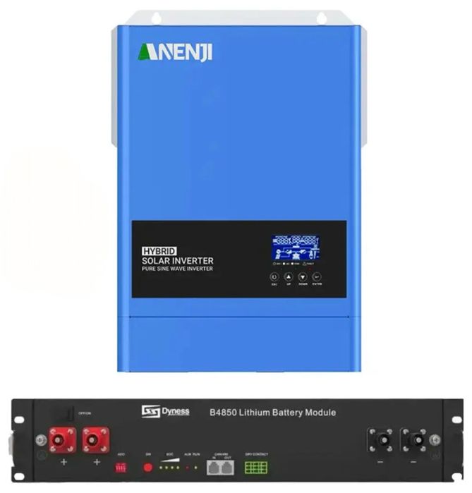 6.2 кВт Комплект Гібридний інвертор Anenji + Dyness B4850 LiFePO4