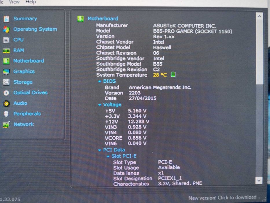 ASUS B85-Pro Gamer LGA1150 ATX – SupremeFX – I/O Shield – Testada