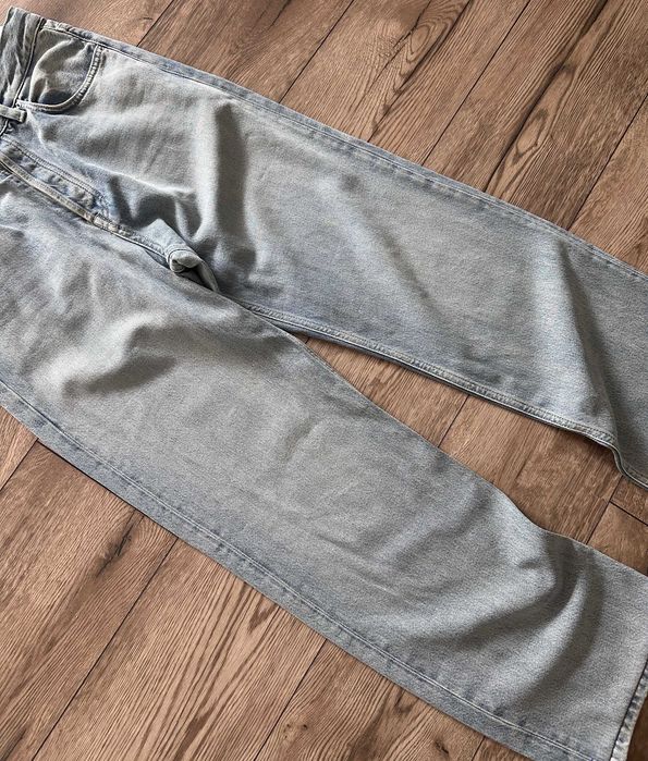 Spodnie jeansowe MASSIMO DUTTI damskie szerokie flared mid rise r. 38 (M)