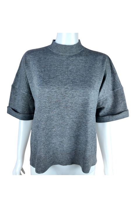 River Island Szary Oversize Sweter Knit Grey Cleanse M