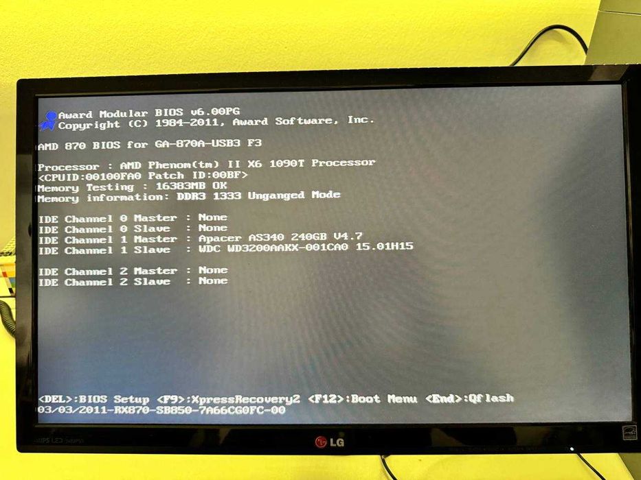Komputer AMD Phenom II x6 1090T bez monitora