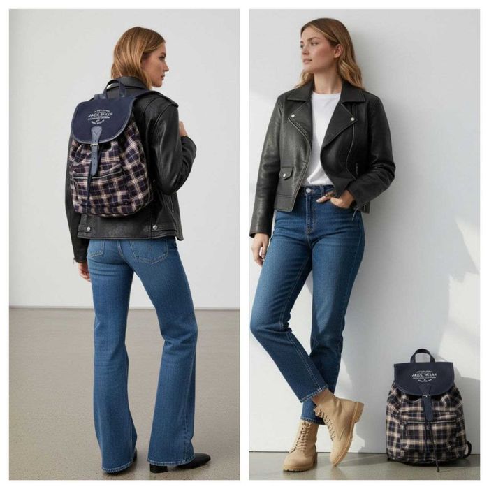 Оригинальный рюкзак Jack Wills британская клетка, 100% хлопок