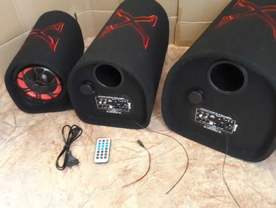 Сабуфер Активный автомобильный сабвуфер-колонка, самбуфер с блютуз