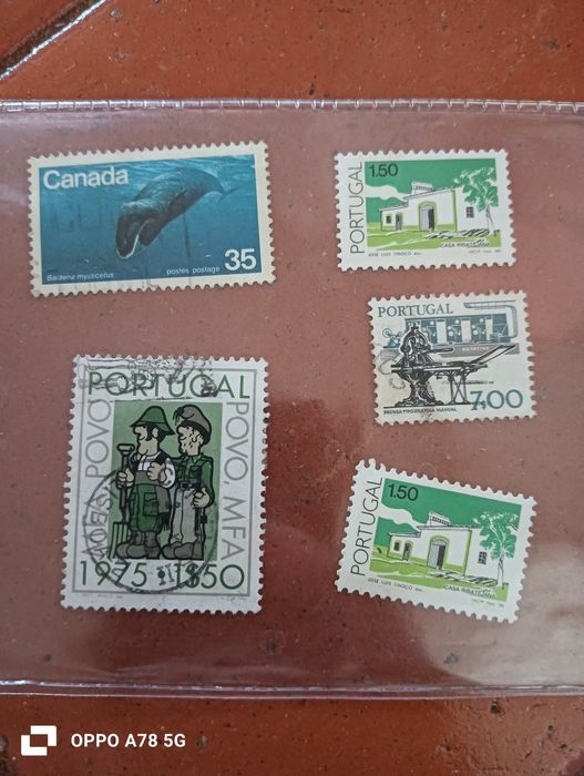 Lote de 35  selos antigos