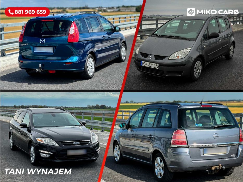 Auto Zastępcze BEZ KAUCJI | Awaria? Wypadek? Wynajem auta od 50 zł/24h