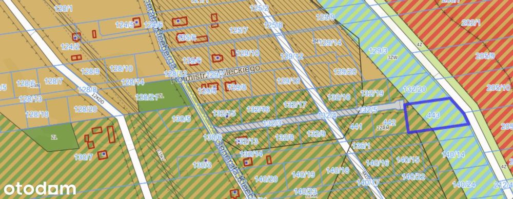 Działka Budowlana nr 443- 2745 m² - Rezerwacja działek 441 / 442 - Widok 5