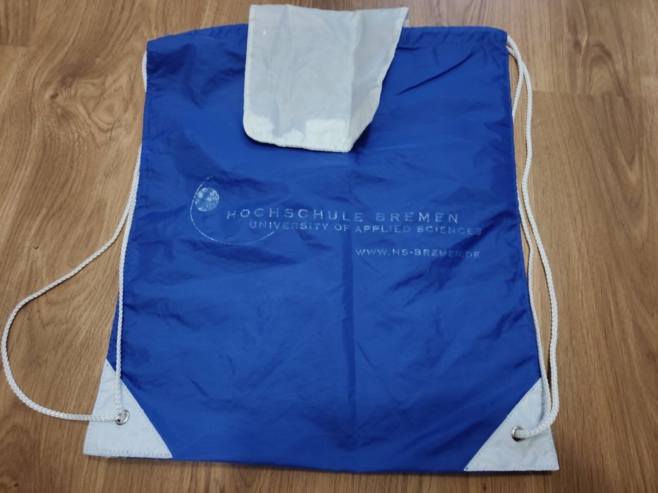 worek workoplecak ze sznurkami promocyjny uczelni Hochschule Bremen