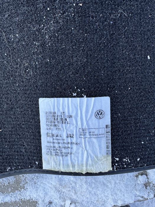 Коврики килимки пассат б7 VW Passat b7 європа