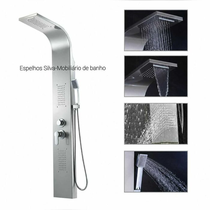PROMOÇÃO-Coluna de Duche Aço INOX - Hidromassagem/Casa de banho/WC