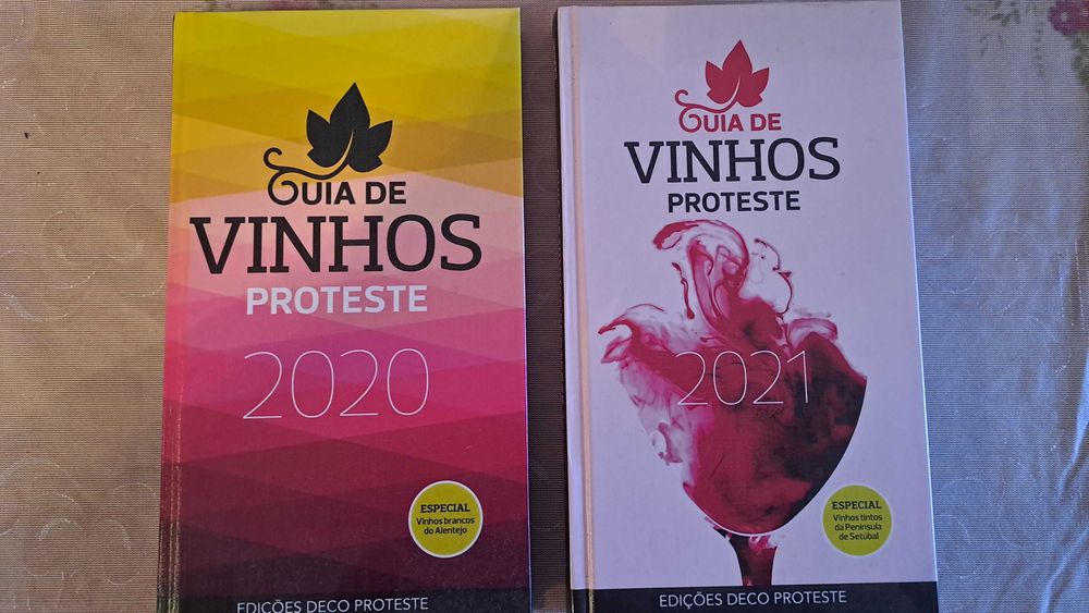 Livro de Vinhos da Proteste 2020 e 2021. Novos.