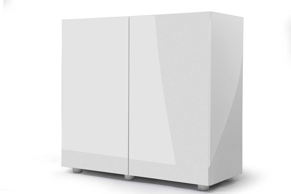 Aquael Zestaw  DROP GLOSSY ST 100 D&N Biały + Szafa