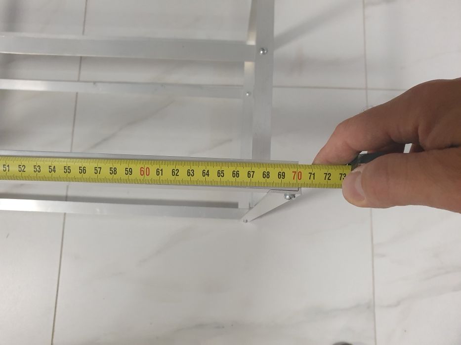 Stelarz  koparki aluminium na 6 kart