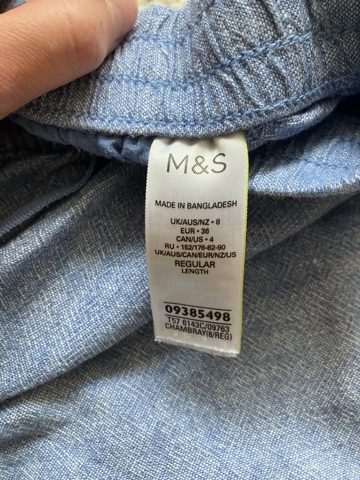 Lniane spodnie Marks & Spencer