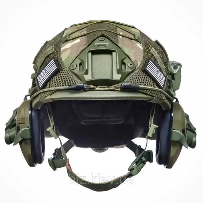 S,M,L,ХL Сертифікований Військ. Шолом NTS USA IIIА + Активні Навушники