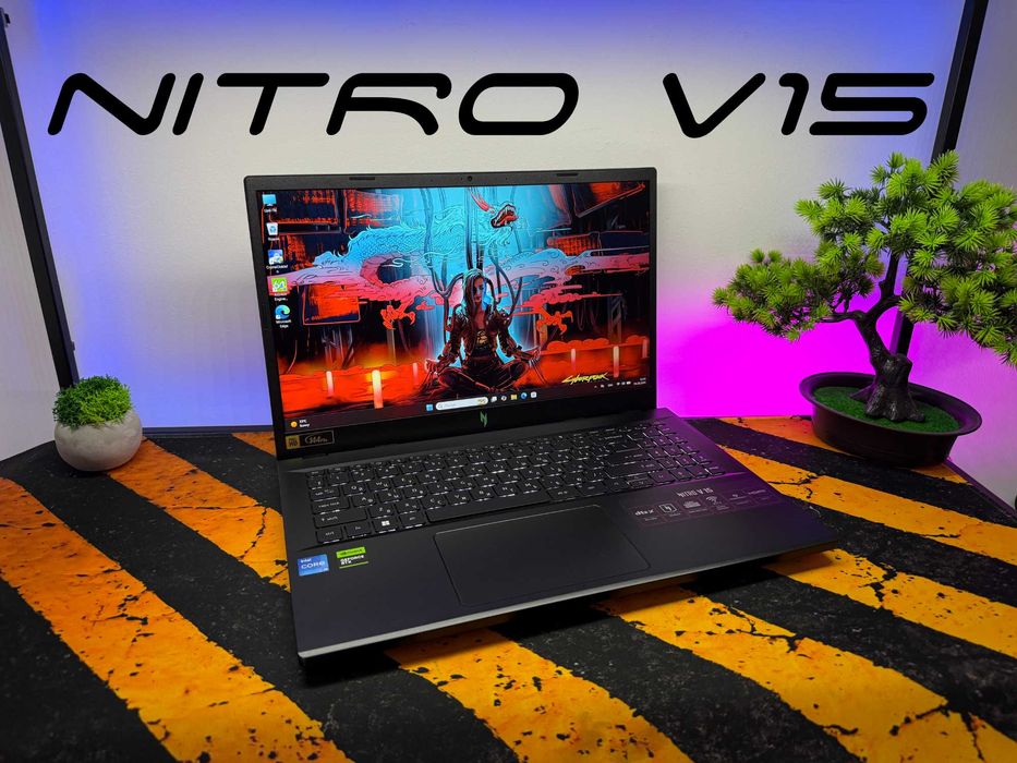 як новий Acer Nitro V15, i5-13420h, rtx2050, 16gb, 512gb, 144hz