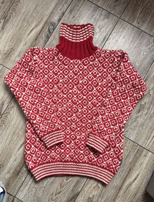 Unisex Norweski sweter DEVOLD NORWAY Svalbard High Neck 100 Wełna XL