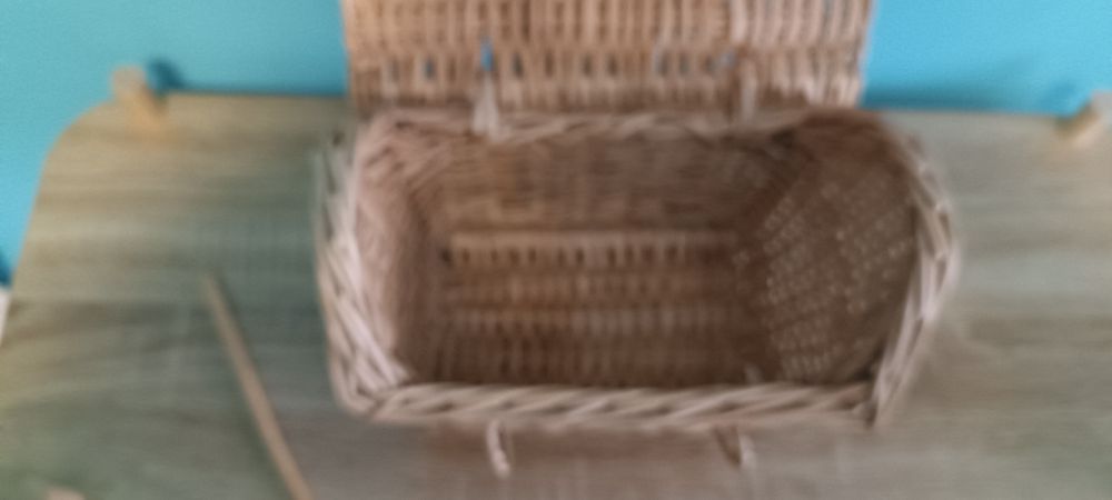 Cesta madeira vintage