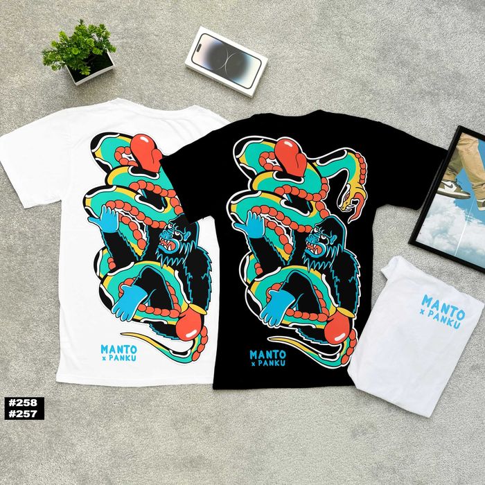 Якісна Футболка MANTO Struggle / ХС С М Л ХЛ / МАНТО Большой Принт