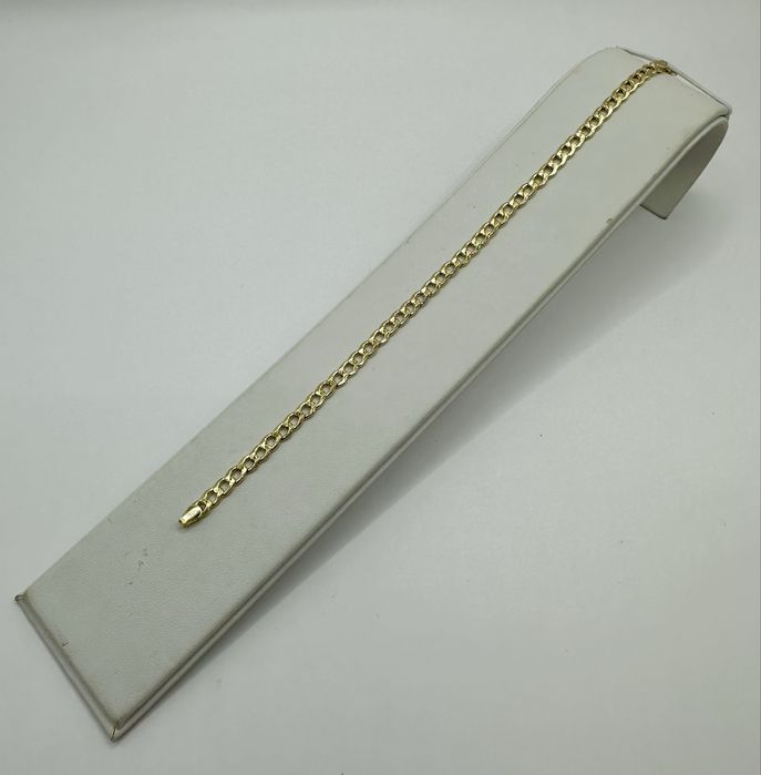 Złota Damska/Męska Bransoletka Pancerka Pr.585 NOWA !!!