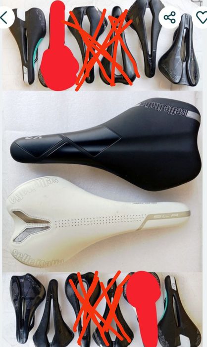 J-Bikes e peças selins selleItalia/Specialized/Sanmarco/Fizik/SMP/Pro.