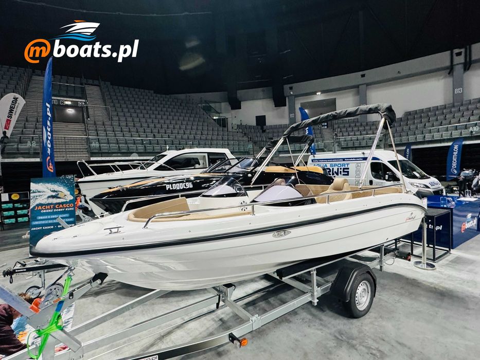 Bogato wyposażona łódź motorowa M500 duo MBOATS Olsztyn