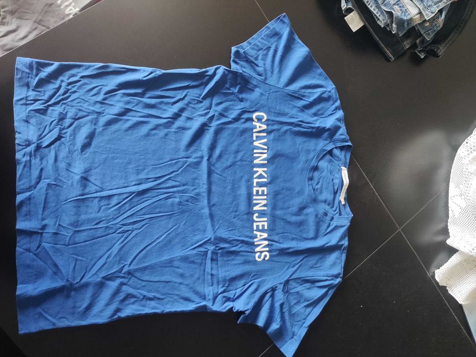 T-shirt Calvin Klein azul
